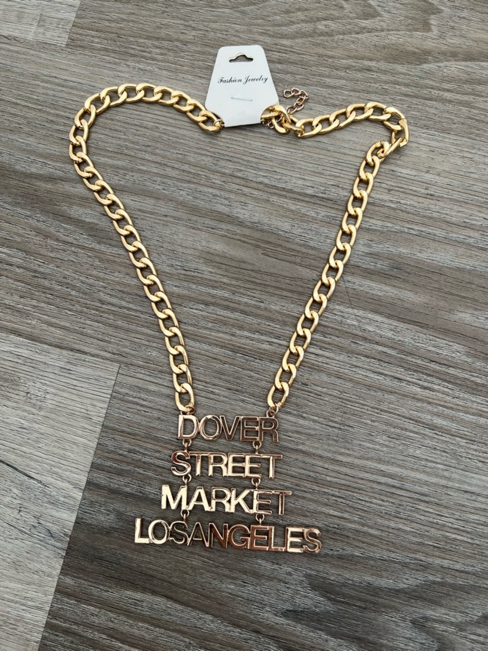 Dover Street Market Los Angeles Gold Chain Necklace